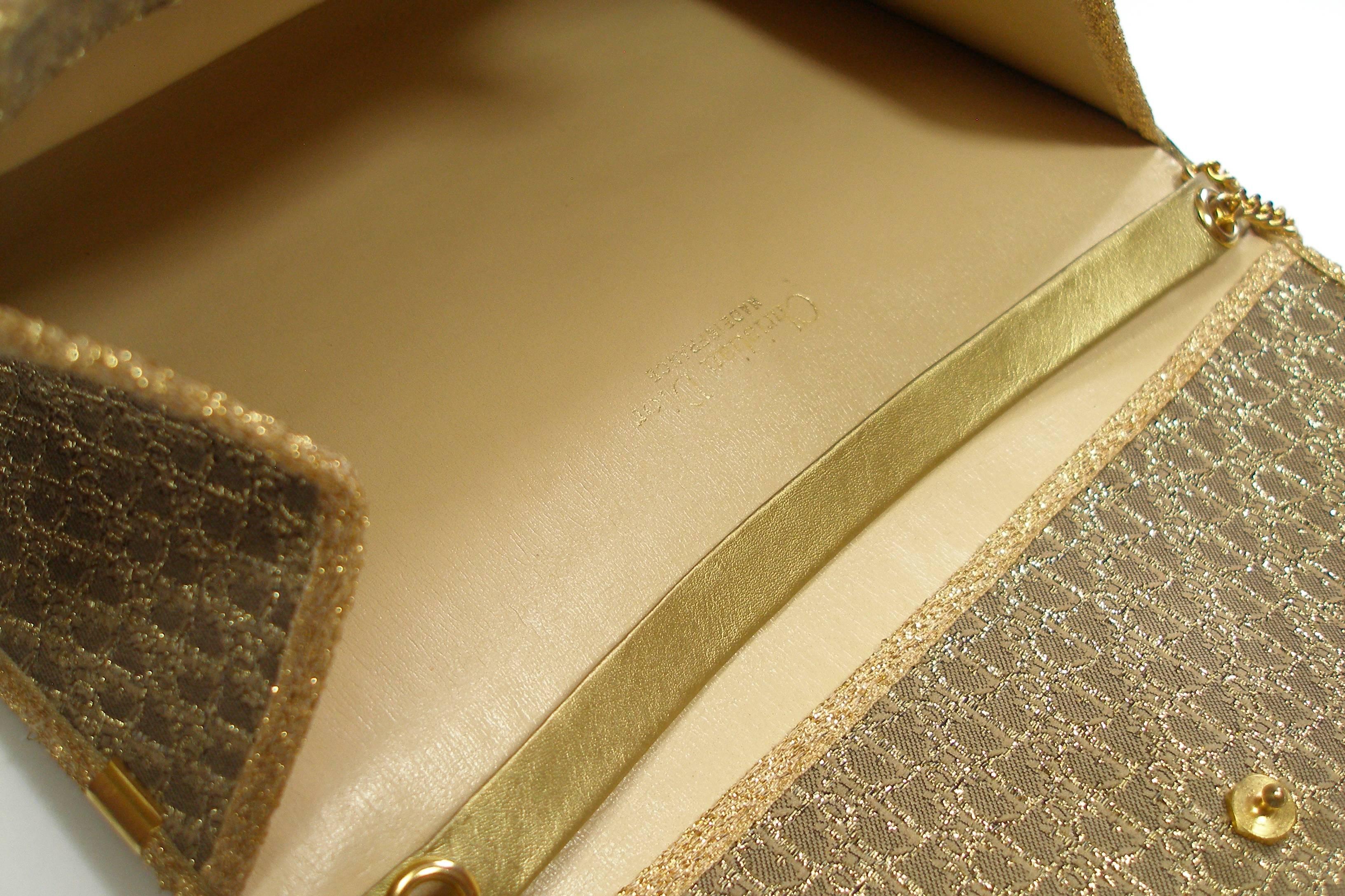 Vintage Christian Dior Gold Lurex Clutch Handbag at 1stDibs christian dior gold bag, dior gold