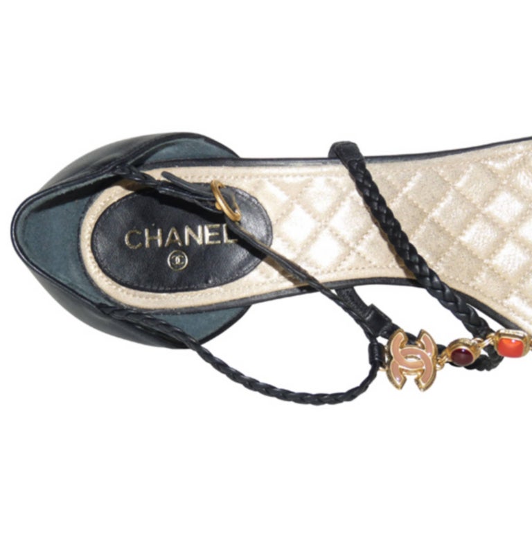 sandals tas fan tas tic chanel sandals blue leather jewelery like sandals tas fan tas tic chanel sandals blue leather jewelery like