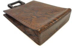 Yves Saint Laurent Ysl Vintage handbag in Python Leather