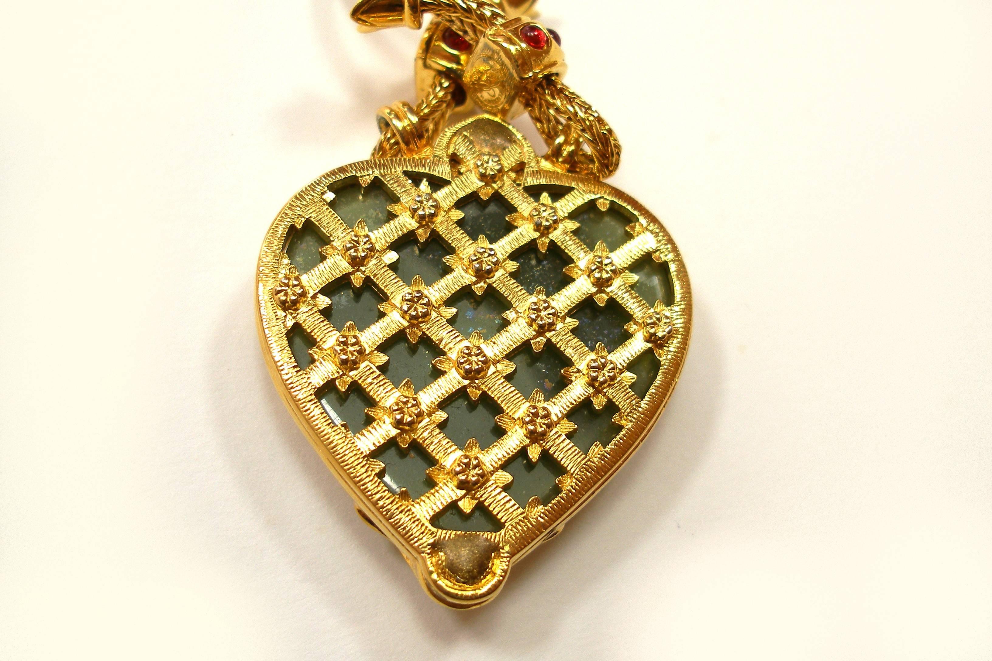 FAN-TAS-TIC REPLICA Necklace TAJ-MAHAL Diamond Elisabeth Taylor In Good Condition For Sale In VERGT, FR