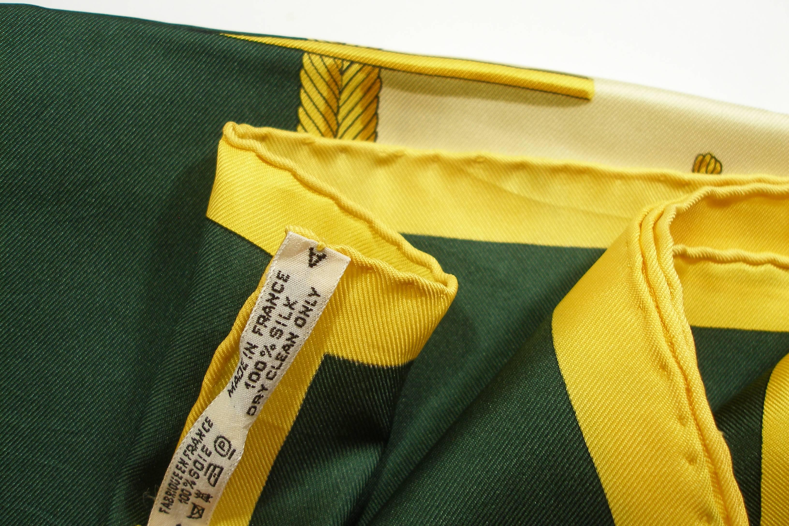 VERY GOOD DEAL Set 3 Hermès Vintage Twill silk Scarf 90 cm / Good Condition  1