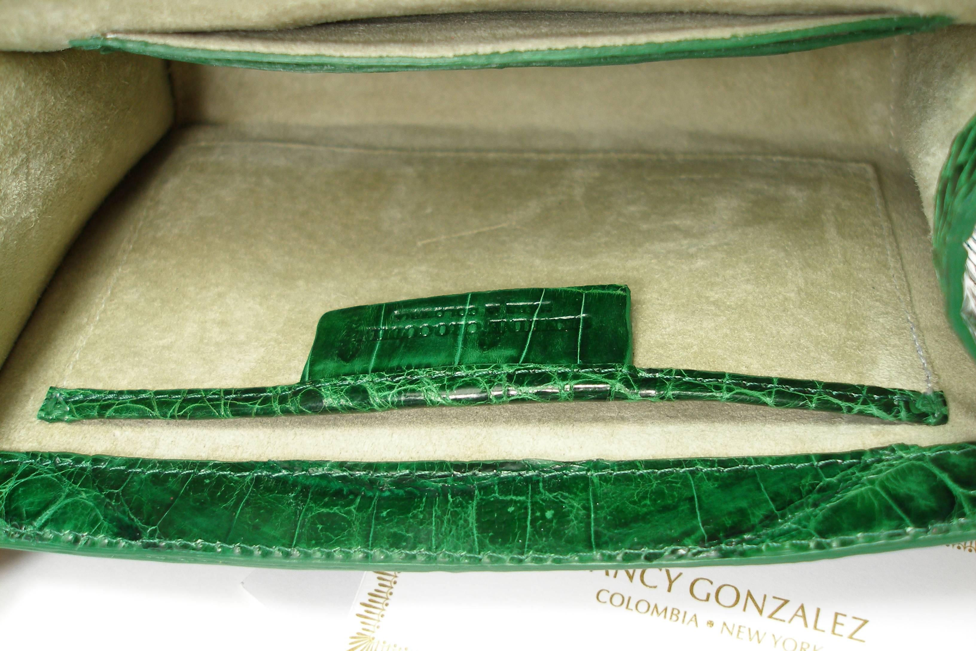 WON-DER-FULL Mink Fur & Crocodile mini Shoulder Bag Nancy Gonzales  / LIKE NEW  4