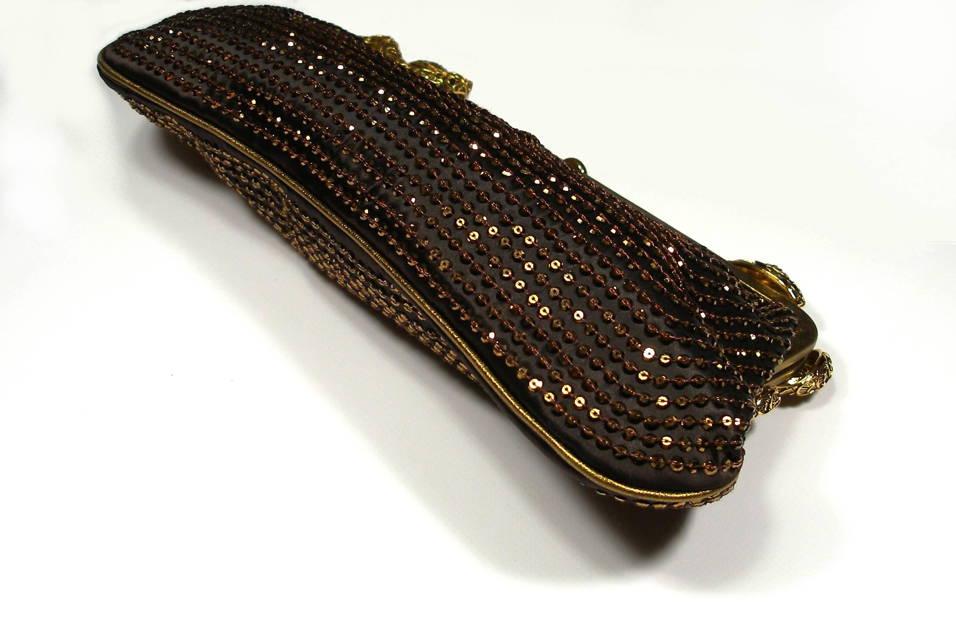 STUNNING Embellished Roberto Cavalli Clutch Evening bag / Limited Edition For Sale 2