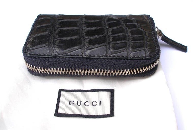 American Alligator Card Case | Black
