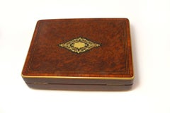 COLLECTIBLE RARE Secret Box Boulle Marqueterie Napoleon III / 19em Siecle