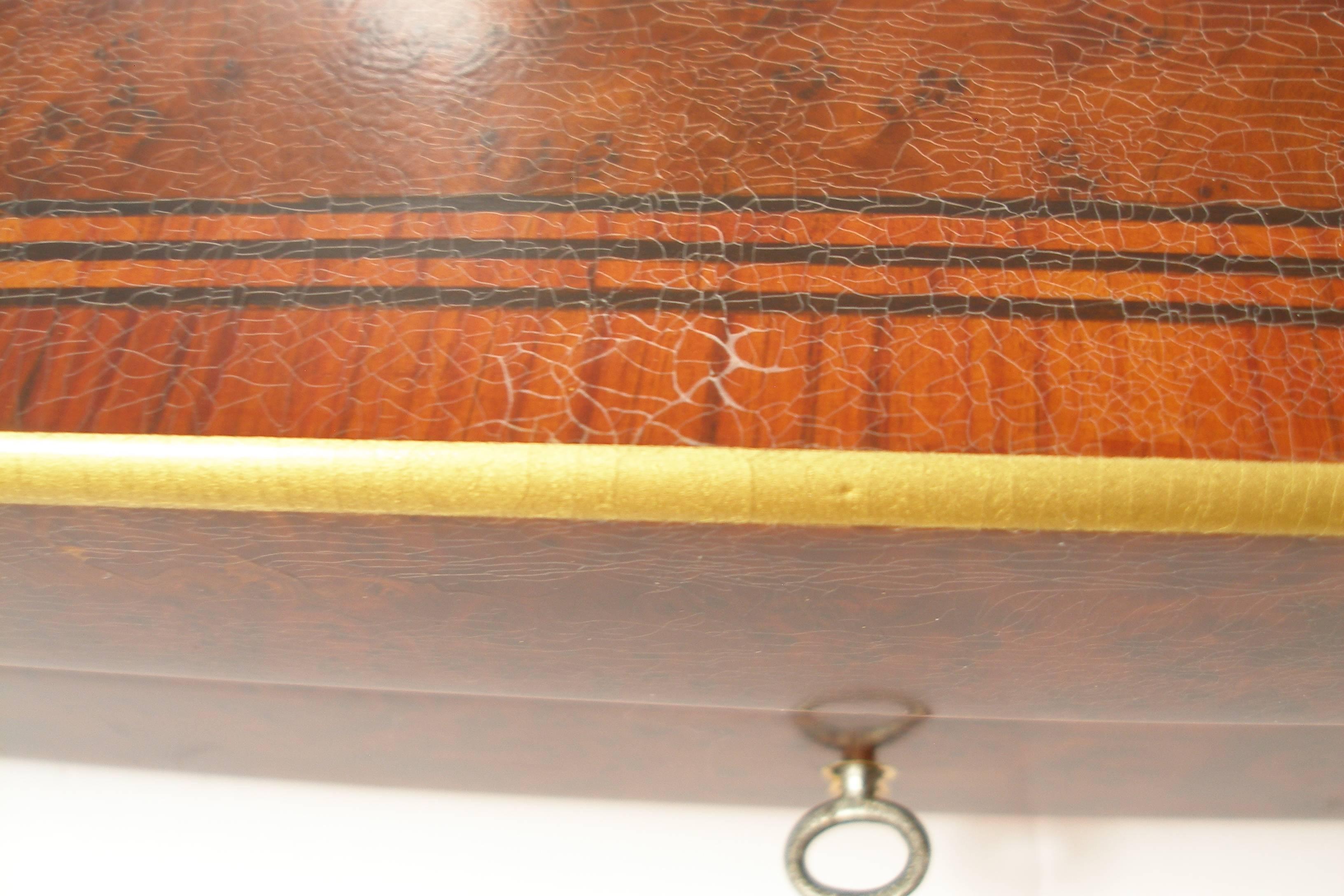 COLLECTIBLE RARE Secret Box Boulle Marqueterie Napoleon III / 19em Siecle For Sale 1