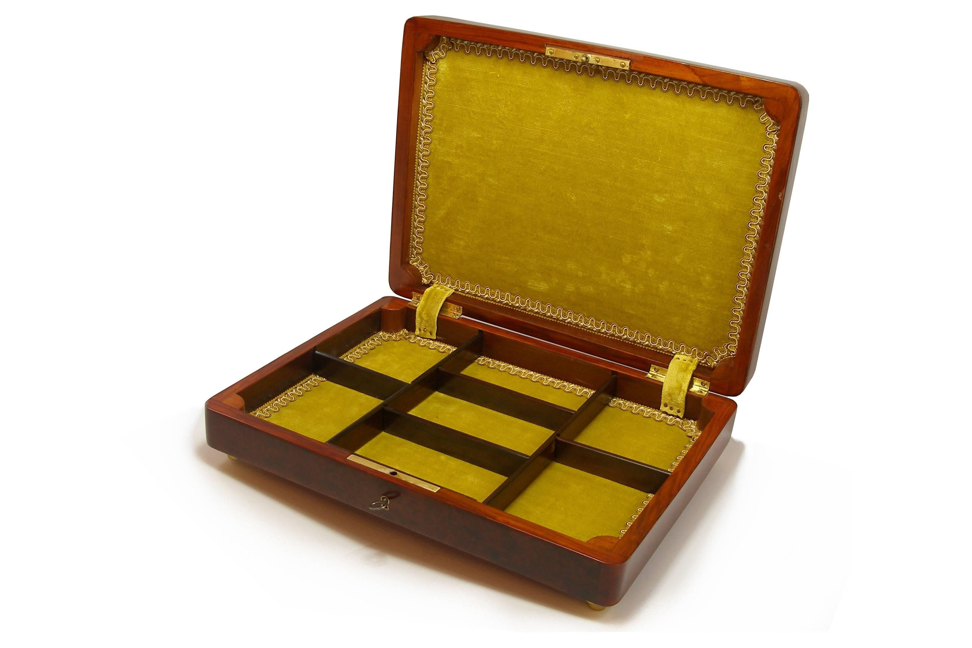 COLLECTIBLE RARE Secret Box Boulle Marqueterie Napoleon III / 19em Siecle For Sale 5