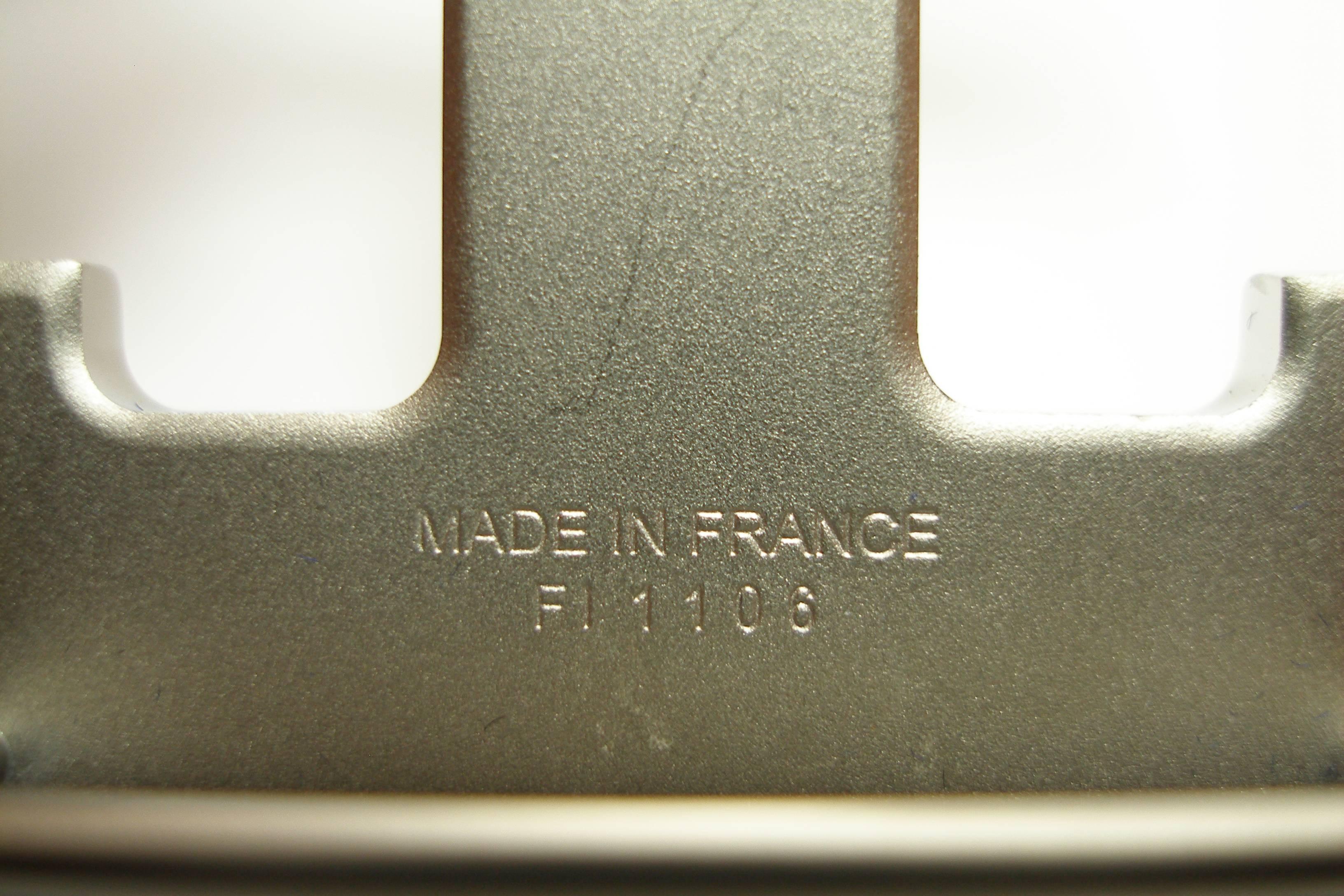 Women's or Men's HERMES H Constance Belt Buckle Palladium Brossé / Excellente Condition