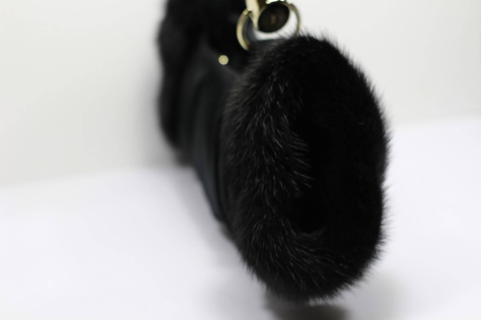 Women's Collectible Limited Edition Mombasa Handbag & Glove Satin Mink Tom ford for YSL