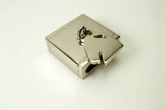 So Cute Hermès Ring Twilly Horse Charm Gold Palladium / Good Condition