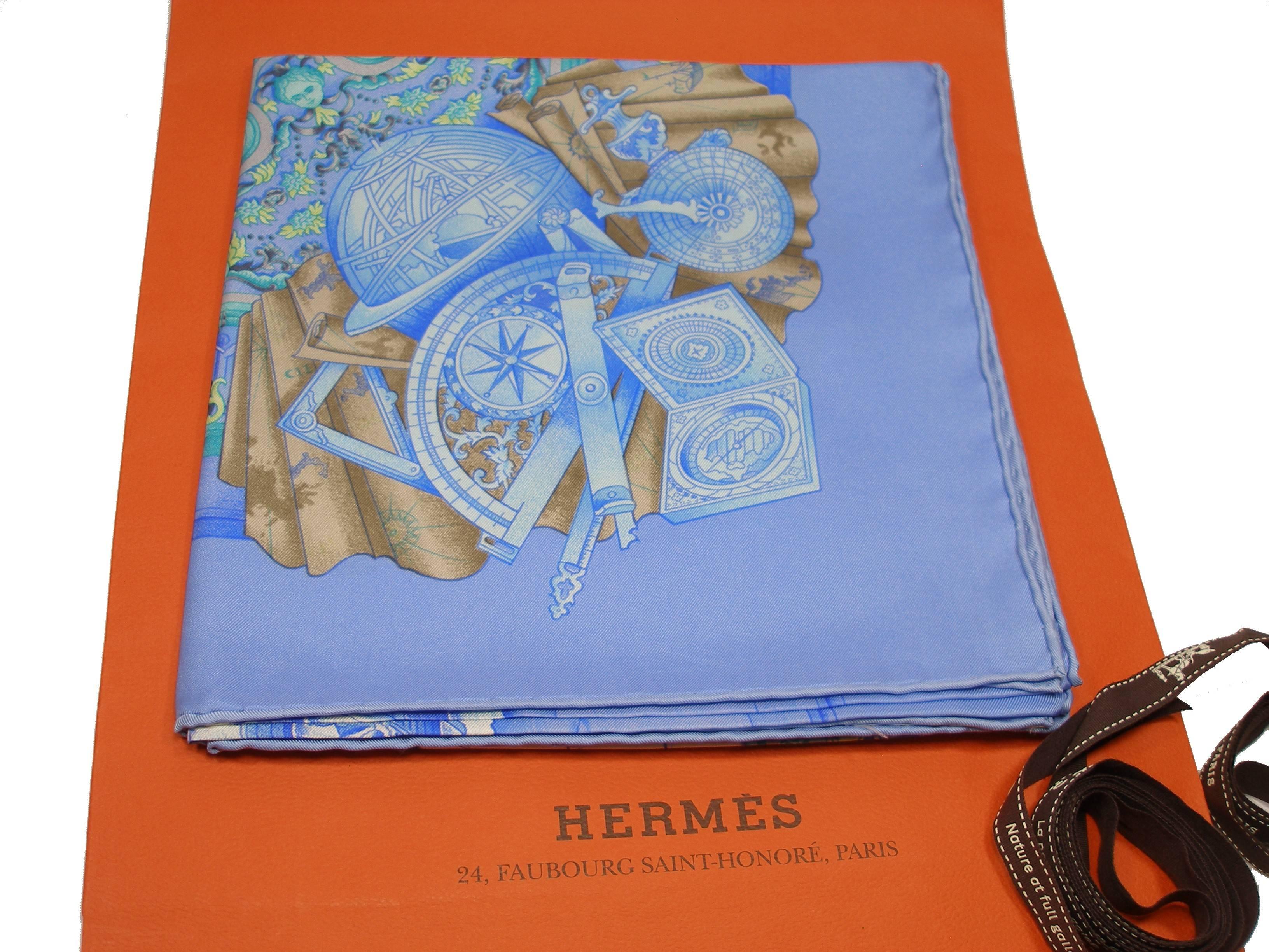 Hermès Azulejos silk twill scarf 90 X 90 cm / Rare and Brand New  3
