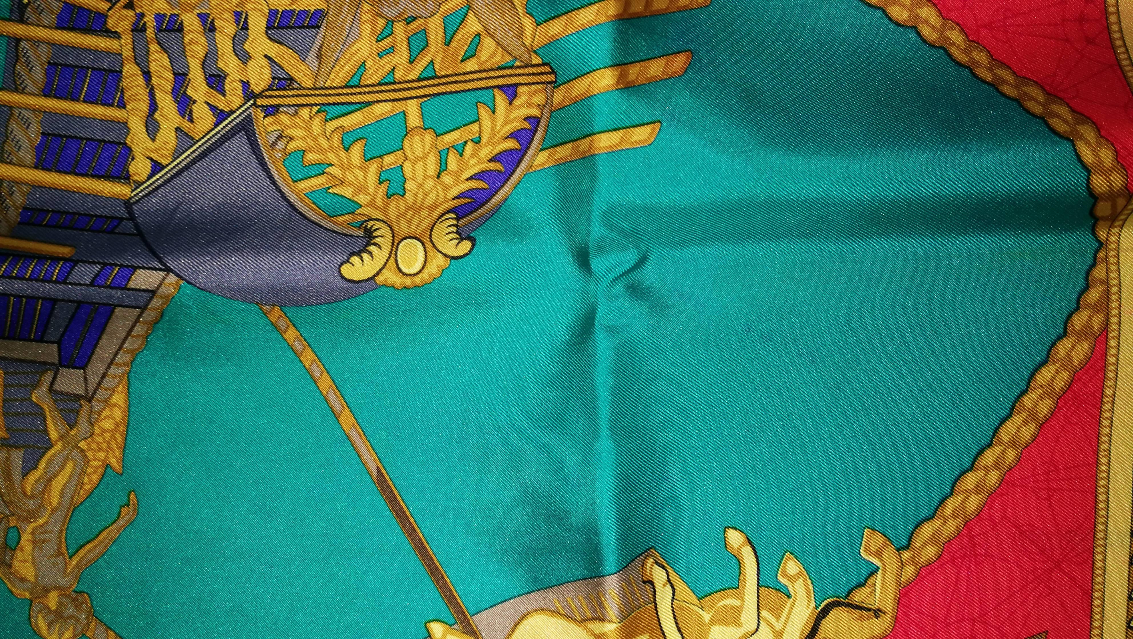 Hermès Vintage Scarf Les Bissones de Venise By Annie Faivre 1