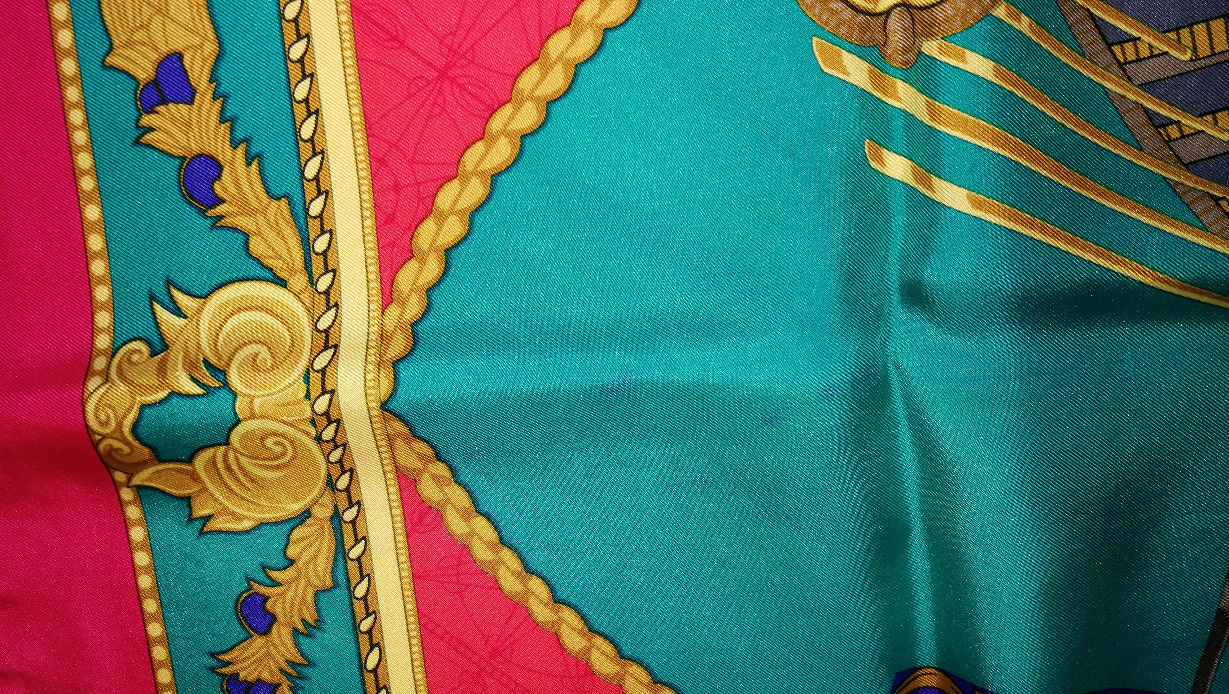 Hermès Vintage Scarf Les Bissones de Venise By Annie Faivre 2
