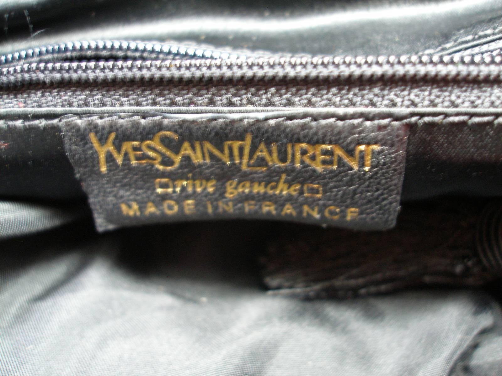 Women's Yves saint Laurent YSL Vintage Velvet and Passementerie Bag, Circa 1980s 