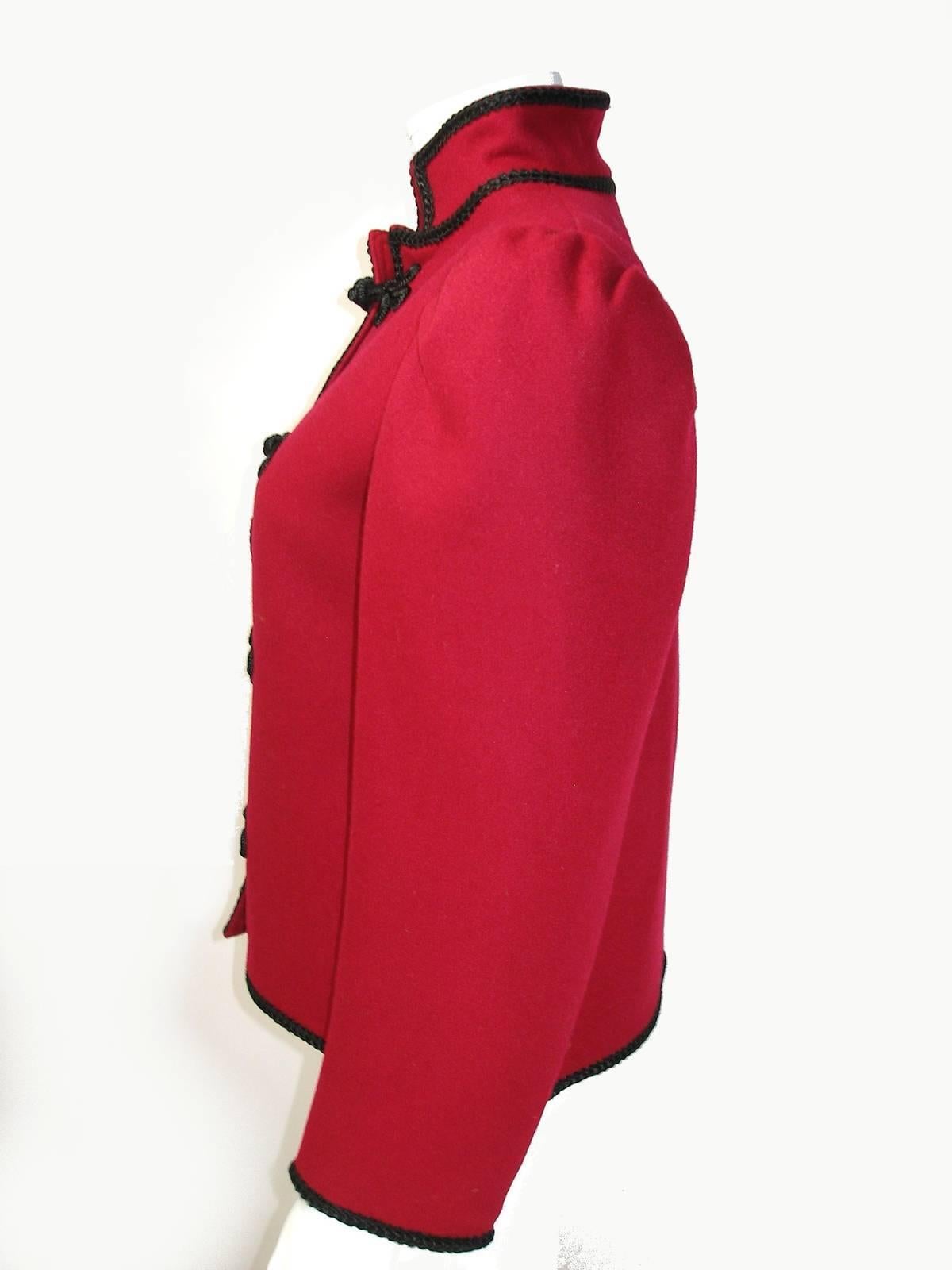 ysl red jacket