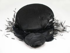 Runway Maison Michel Feather and Silk Lace Hat Like S Size