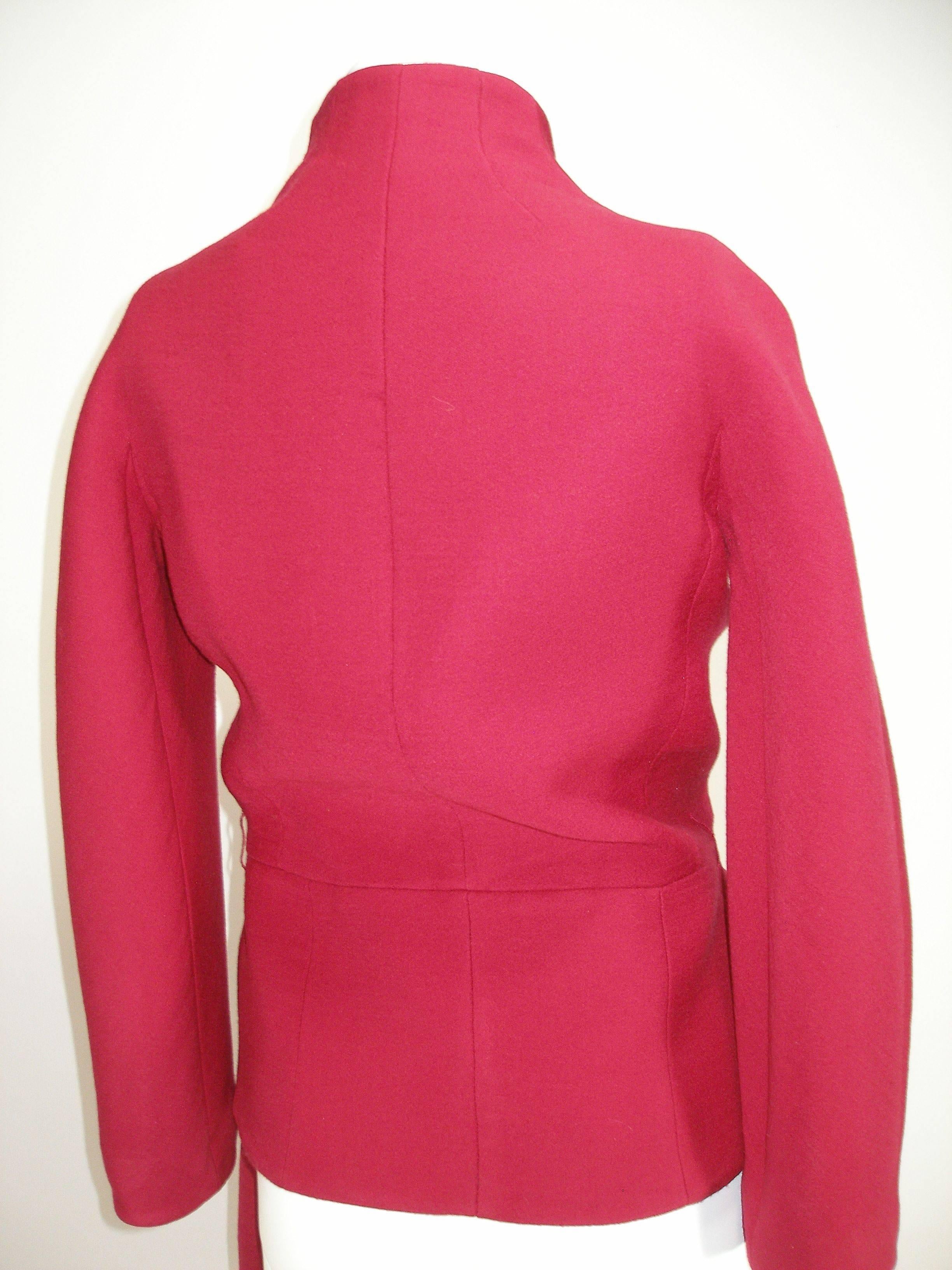 Women's John Galliano For Christian Dior Runway Wool Framboise Suit Skirt FR38, 2009   For Sale