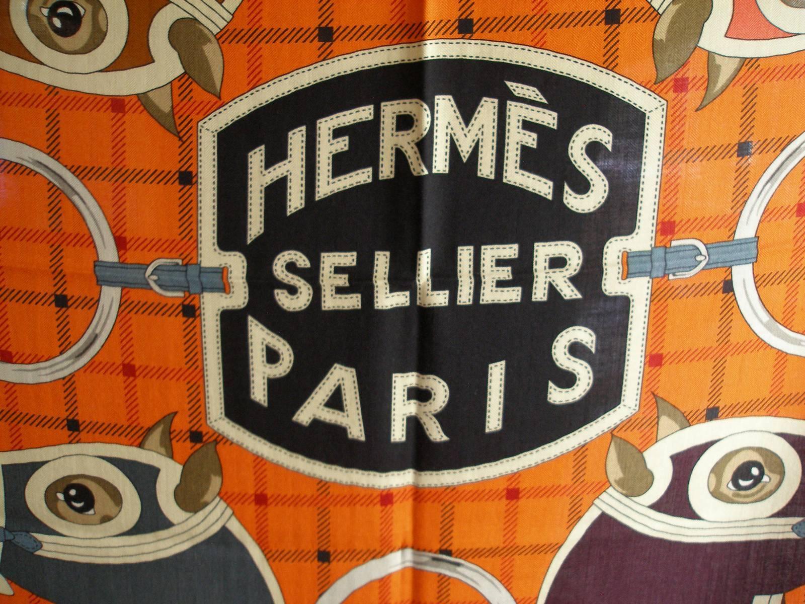 Orange Hermès 140cm /55 