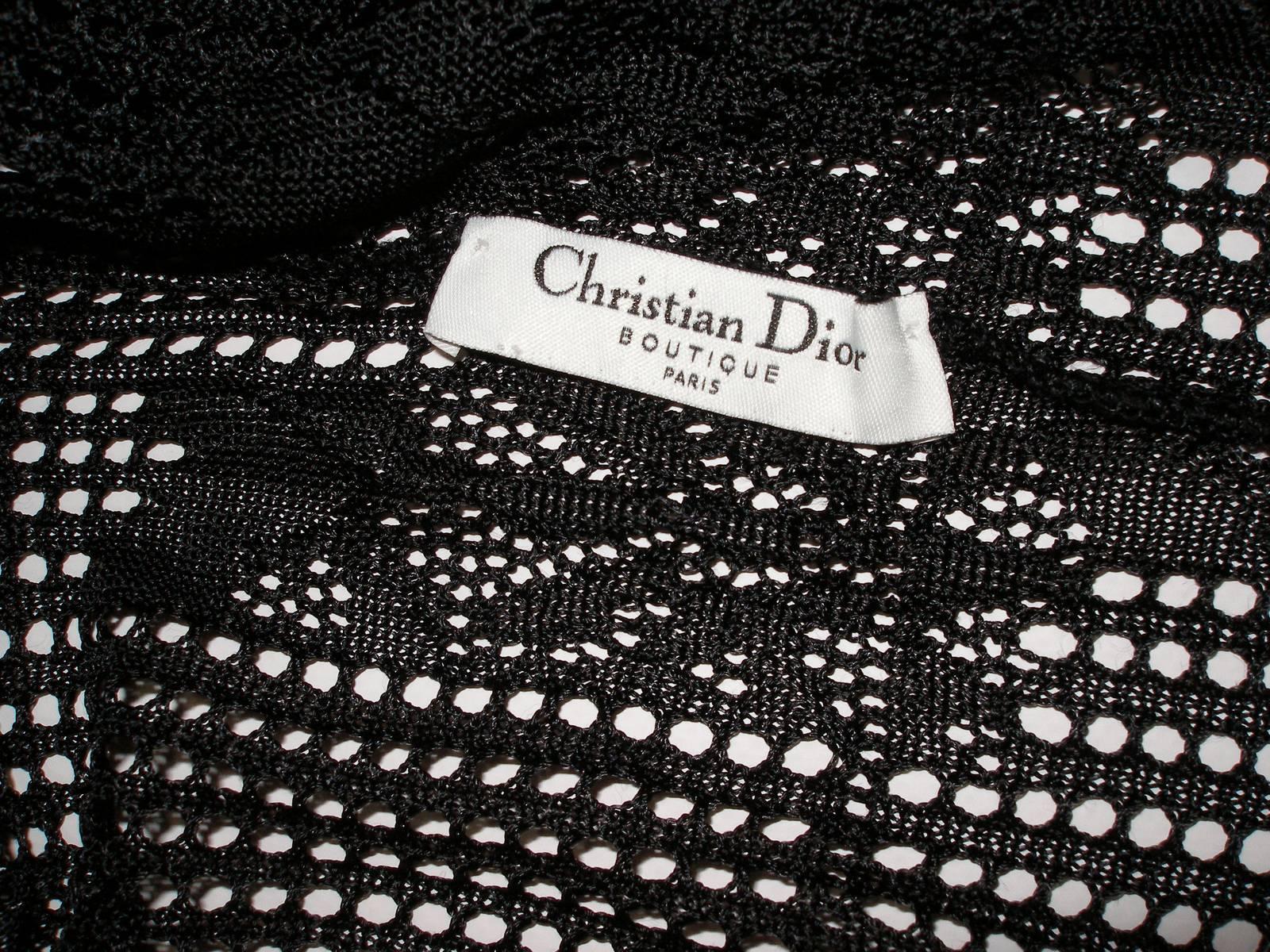 Vintage Christian Dior by John Galliano Set Cardigan and Poncho Embroidered XS For Sale 4