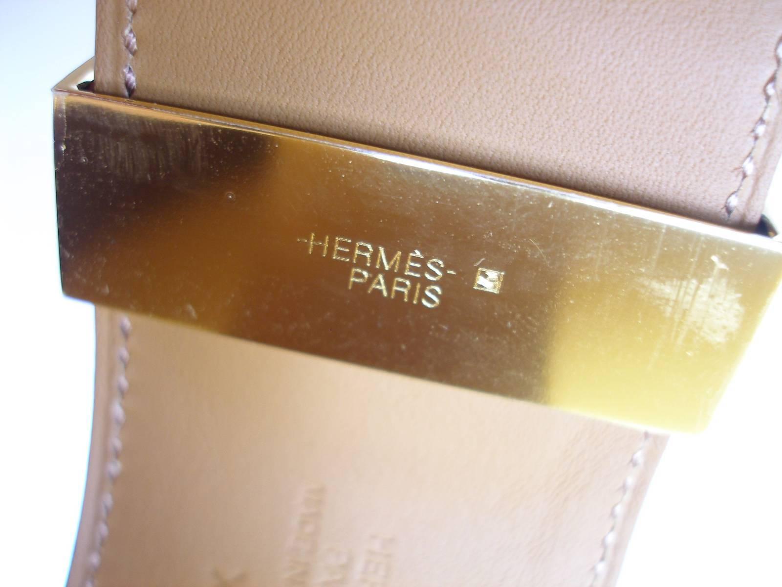 Hermès Bracelet CDC Collier de Chien Alligator Rouge Géranium Gold Hardware 5