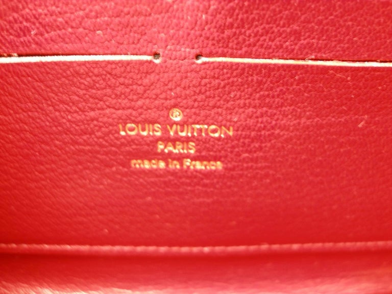Circa 2010's Rare Louis Vuitton Wallet or Clutch Zippy Red Alligator