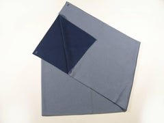 Hermès Cashmere and Silk Bleu Gris /Océan Aller / Retour Scarf For Men