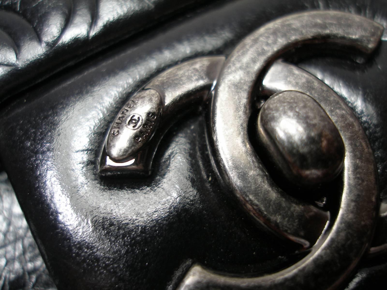 Chanel Precious Symbols Single Flap Bag Embossed Leather Medium Size /Brand New 7