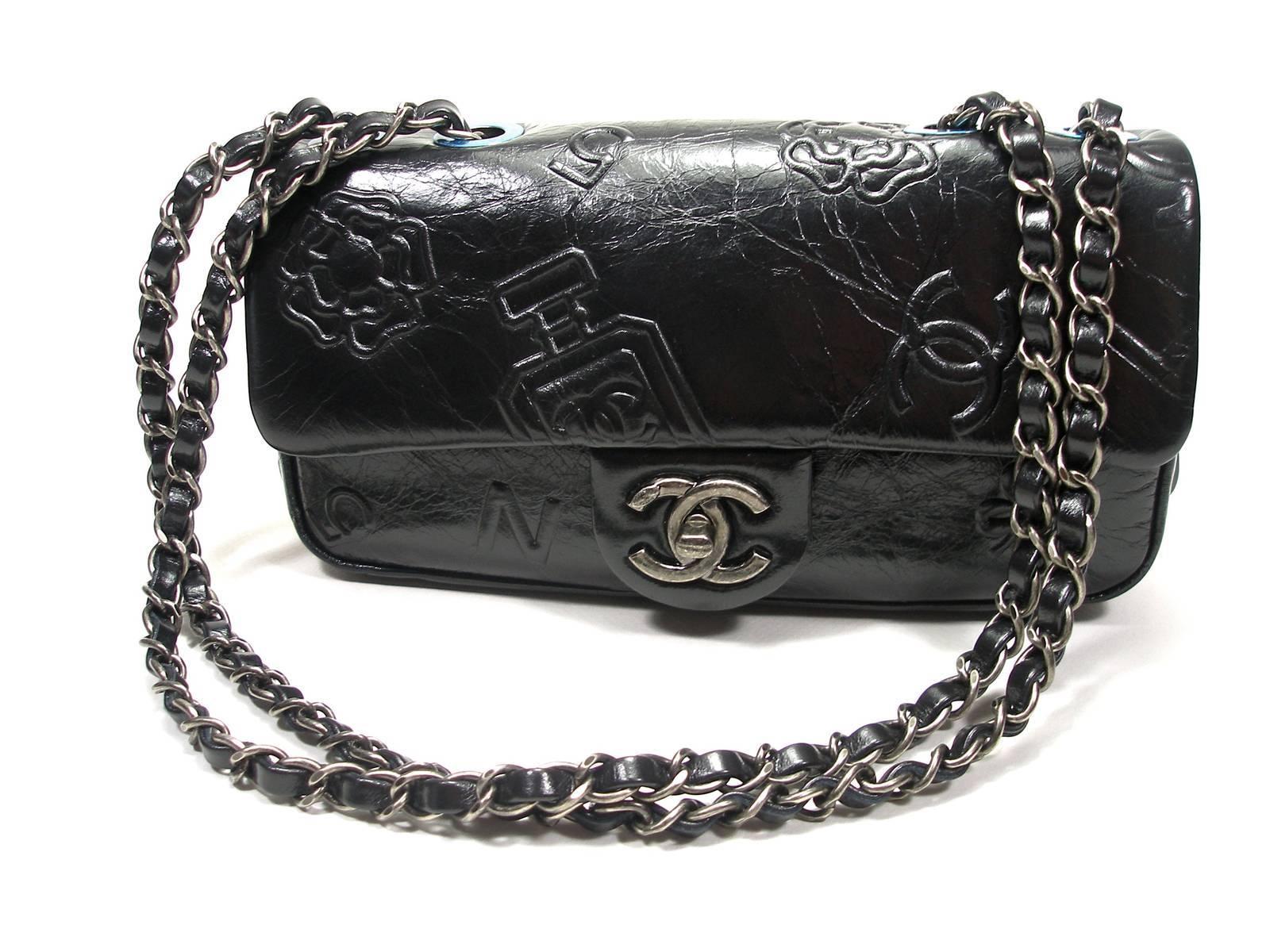 chanel embossed bag