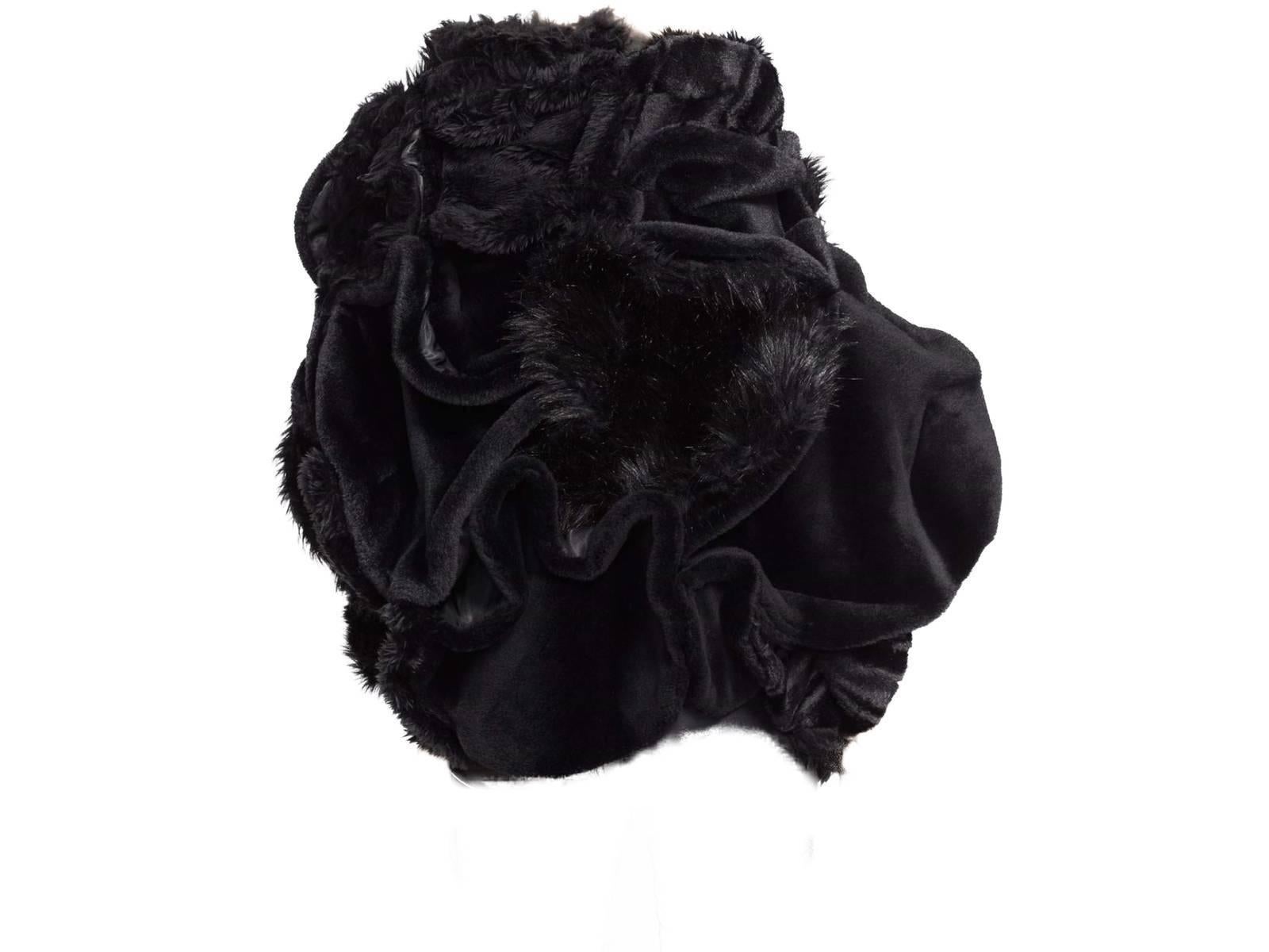 Black Collectible Piéce Junya Watanabe Comme des Garçons Fake Fur Cape Boléro M Size