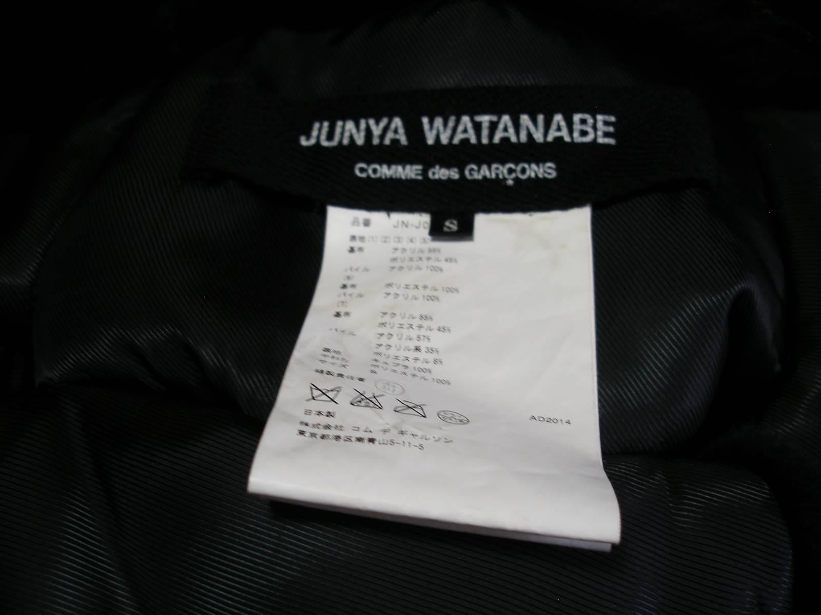 Collectible Piéce Junya Watanabe Comme des Garçons Fake Fur Cape Boléro M Size 4
