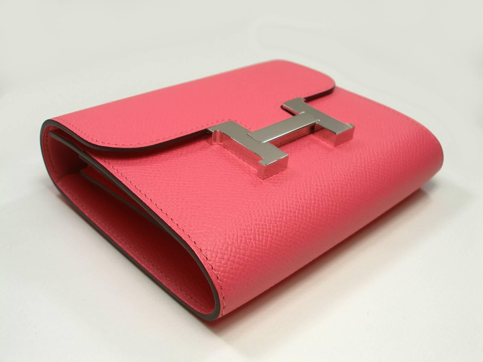 Hermes Pink Rose Lipstick Constance Wallet Compact
the iconic 