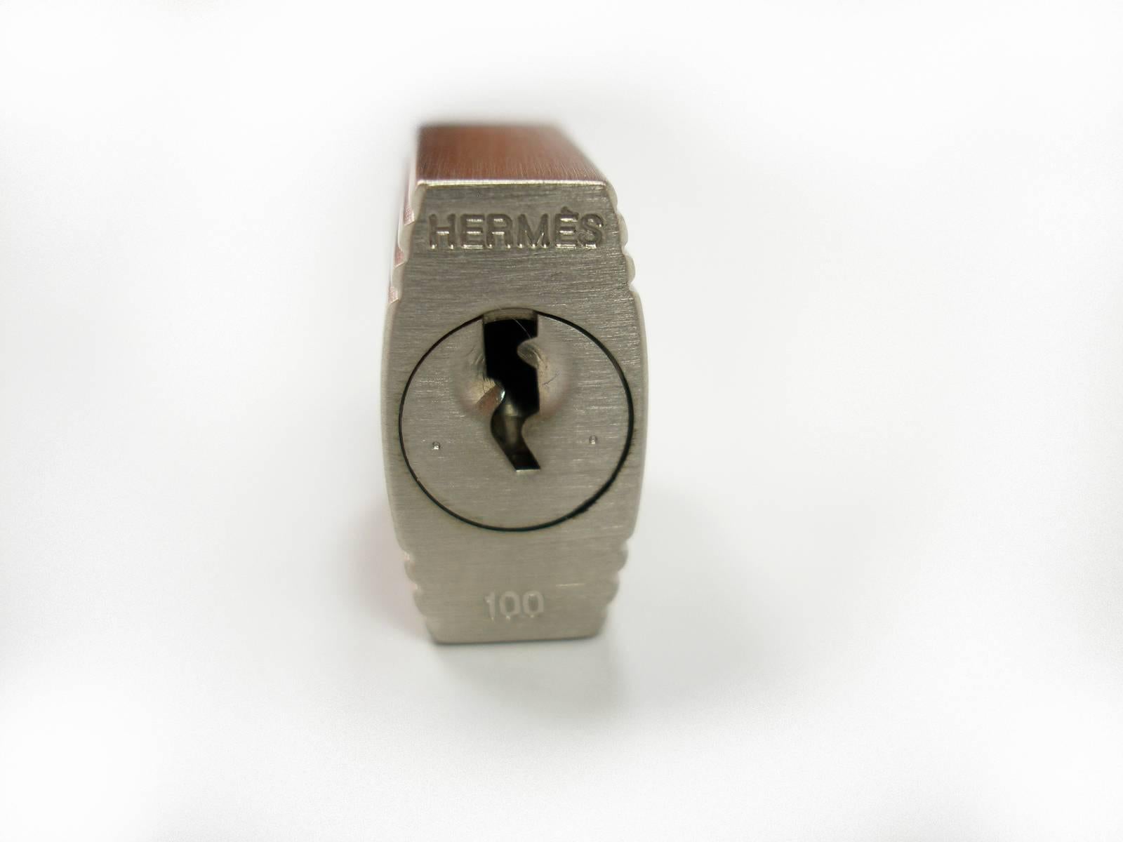 Hermès Cadenas Lock & 2 Keys For Birkin or Kelly bag Brush Finish/ BRAND NEW 2