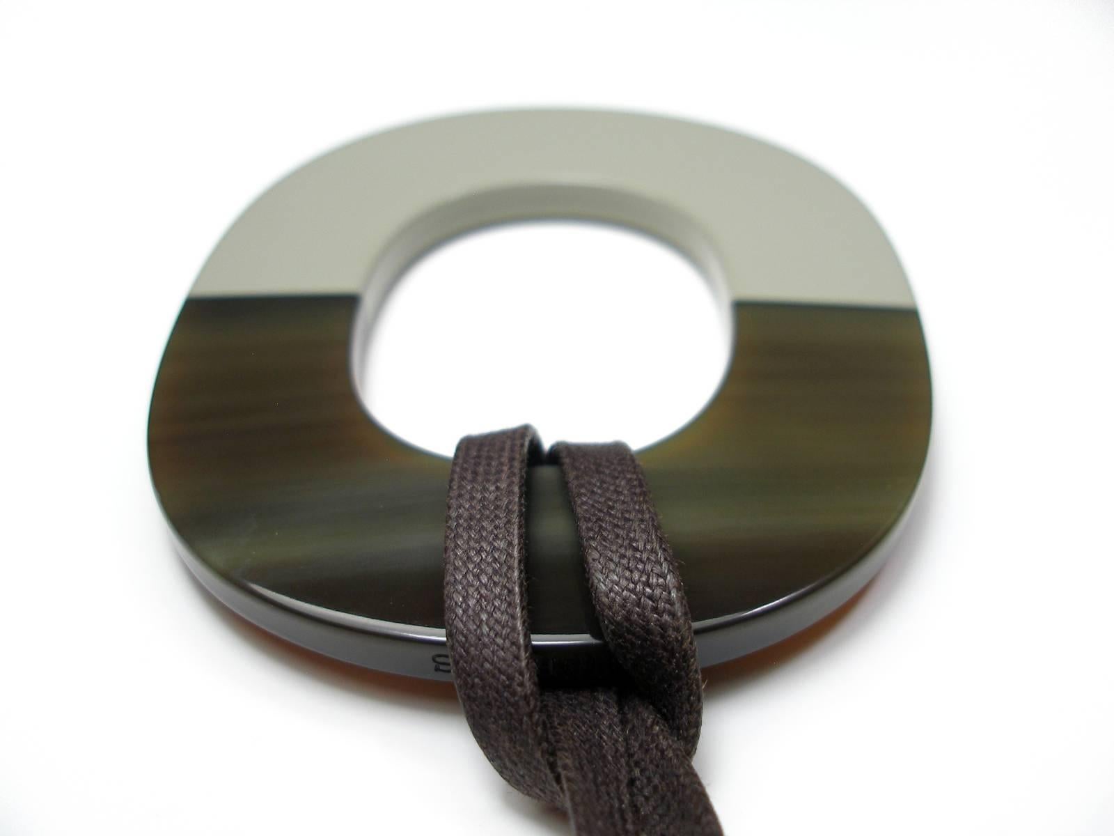 collier corne de buffle hermès