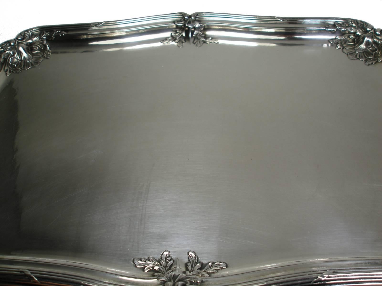 ANTIQUE French Silver Plated GALLIA by christofle Plateau Service Circa 1900 For Sale 9