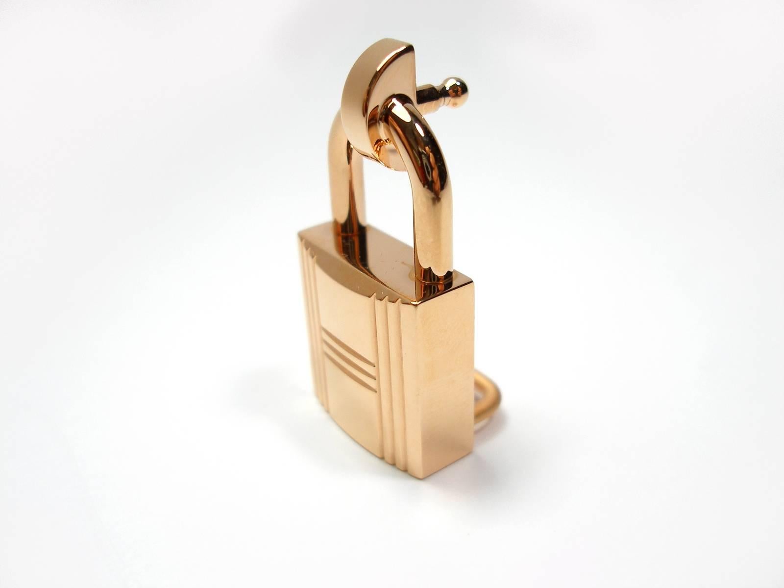 INEDIT Hermès Romance Mini Cadenas Buckle Gold Plated for strap 13 mm BRAND NEW  1