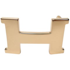 Rare Hermès Mini Constance H Buckle for strap 2.4 cm PinK Gold 