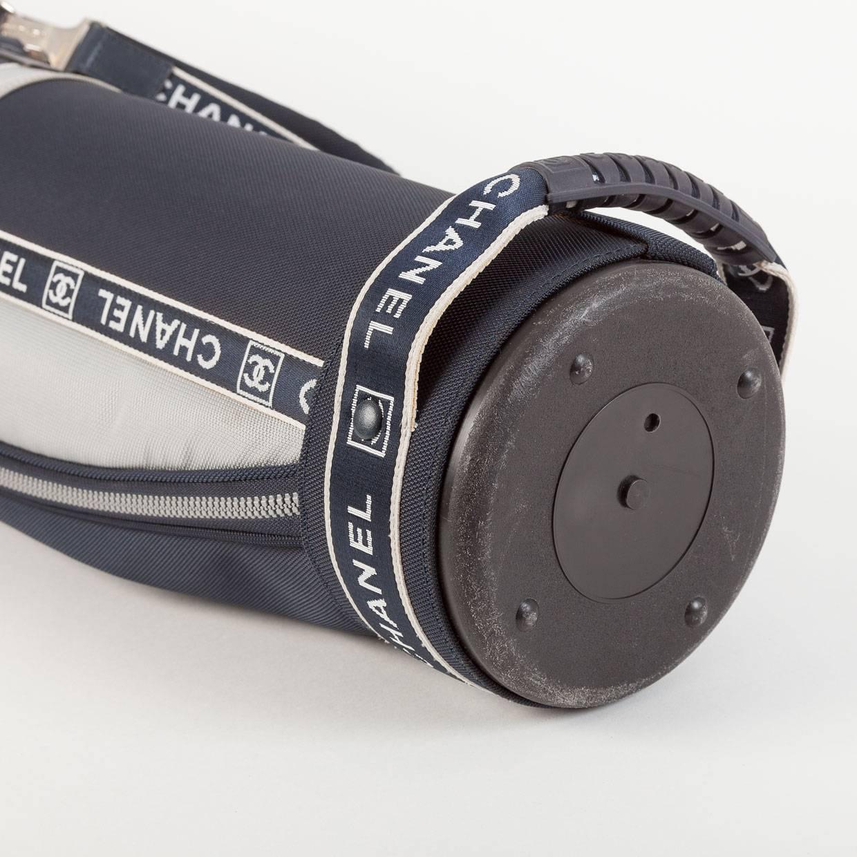 Rare Chanel Ladies Navy and White Sunday Golf Bag with Accessories at