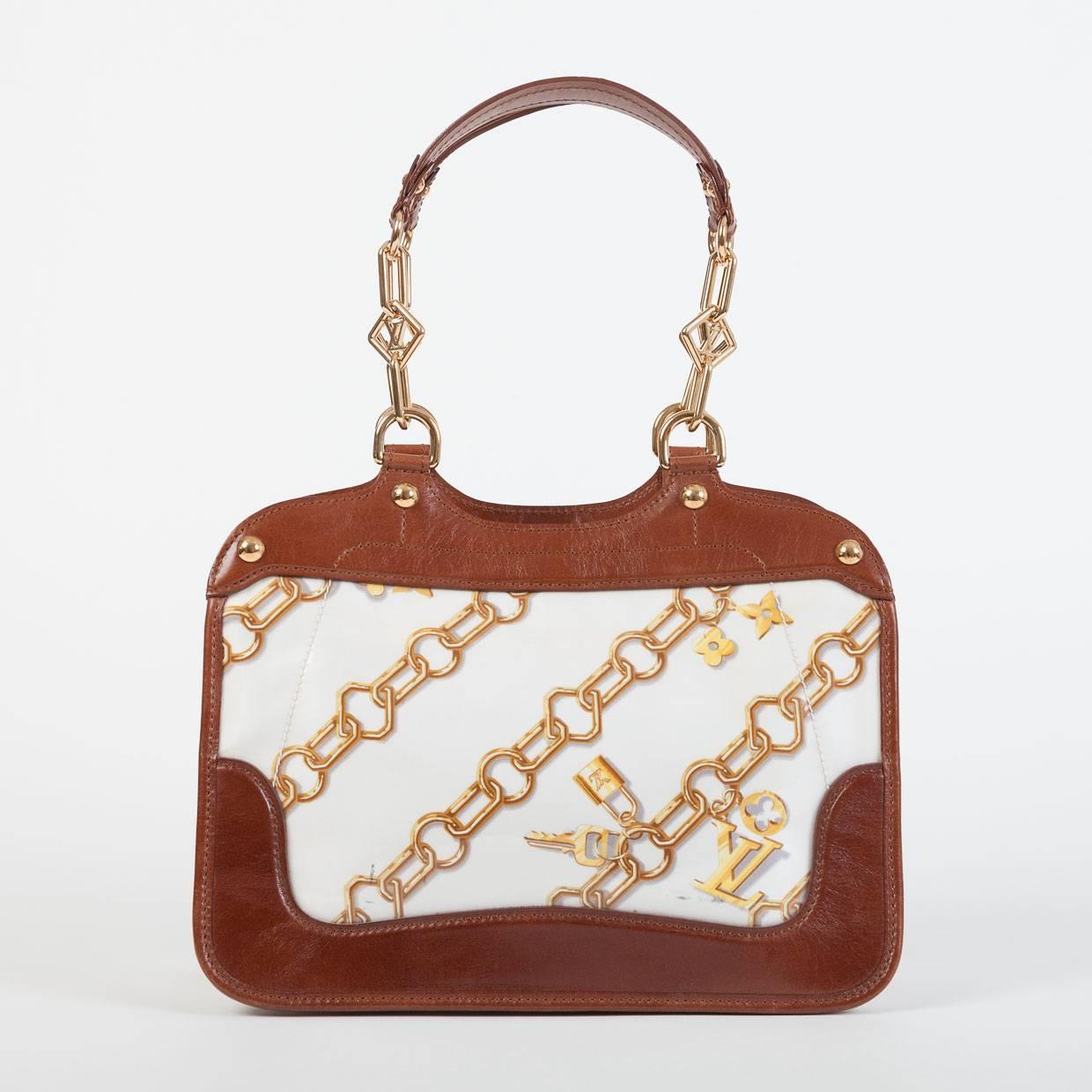 Louis Vuitton Limited Edition Monogram Cabas Charms Blanc Bag Purse In Excellent Condition In Columbia, MO