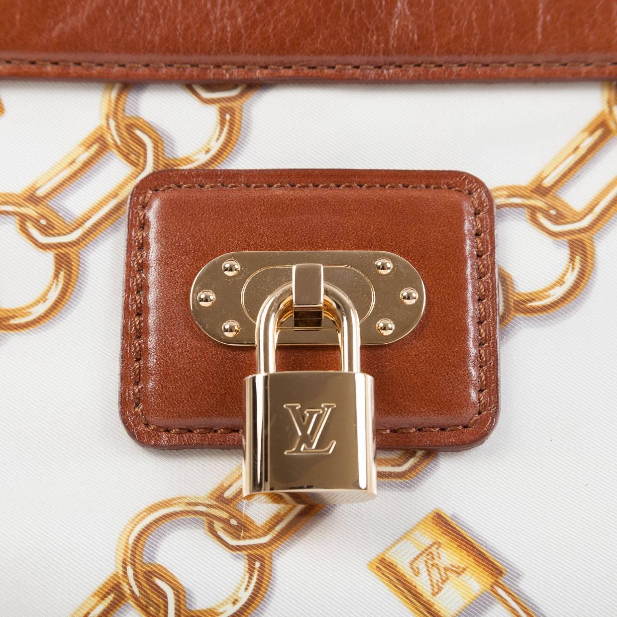 Women's Louis Vuitton Limited Edition Monogram Cabas Charms Blanc Bag Purse