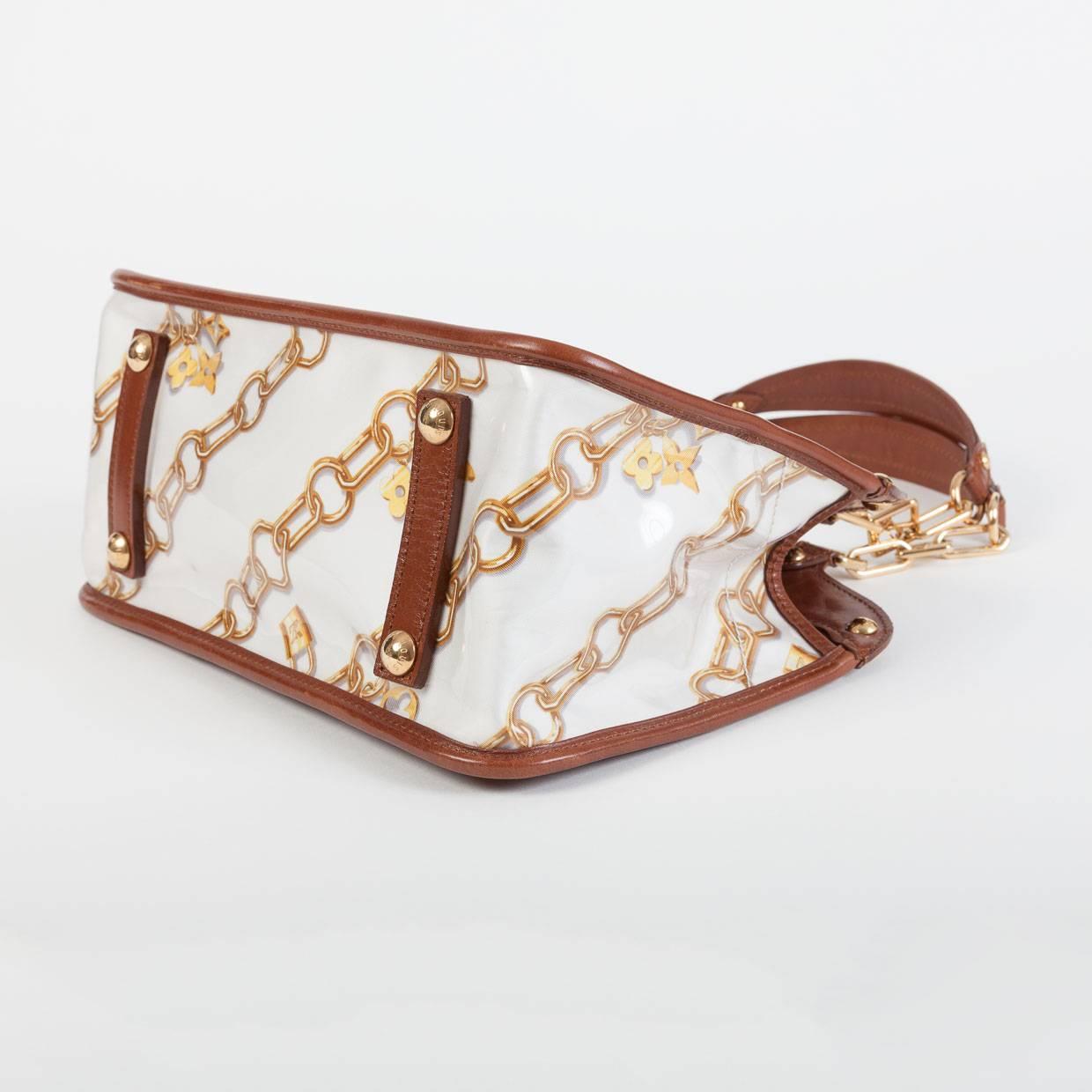 Louis Vuitton Limited Edition Monogram Cabas Charms Blanc Bag Purse 5