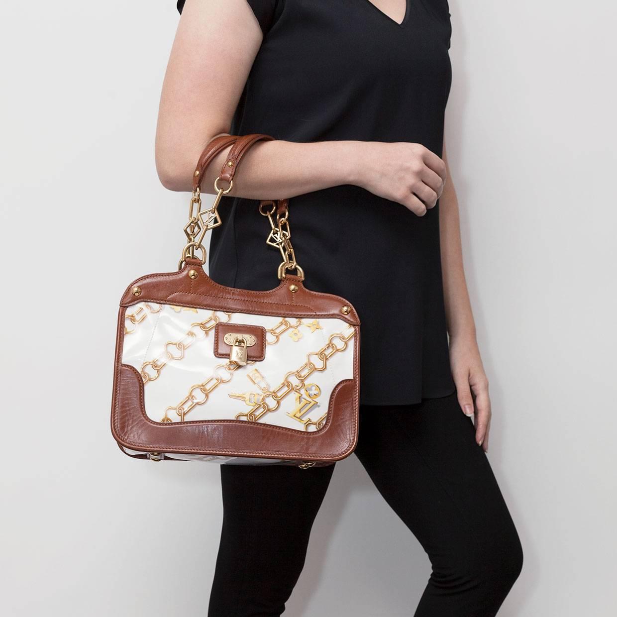 Louis Vuitton Limited Edition Monogram Cabas Charms Blanc Bag Purse 6