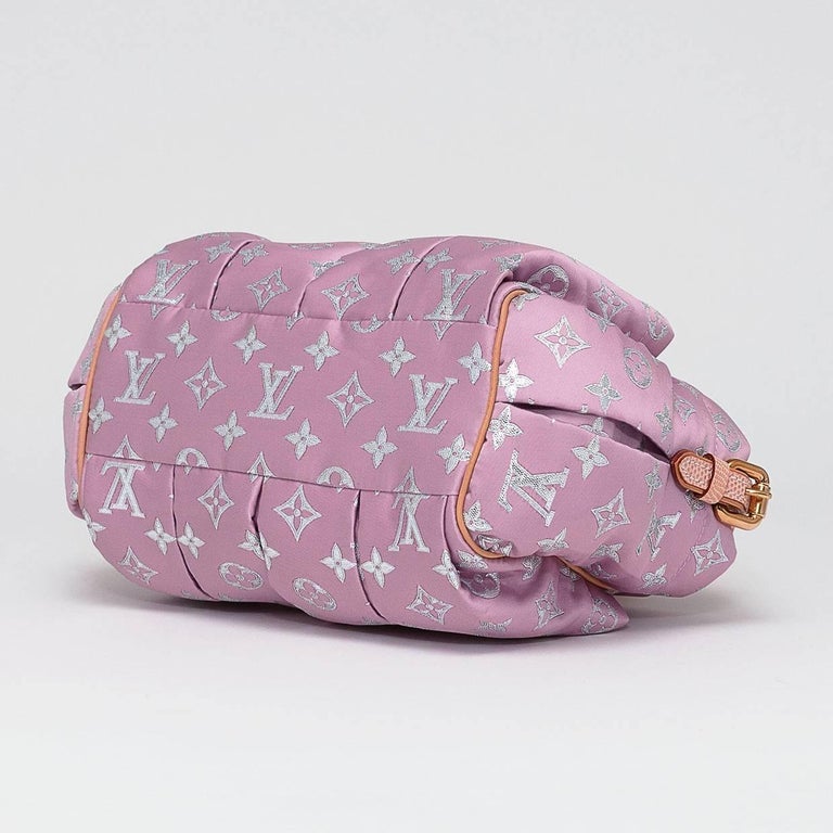 LOUIS VUITTON Monogram Pastel Glitter Cabas GM Hand Bag Satin Pink Auth  40938a