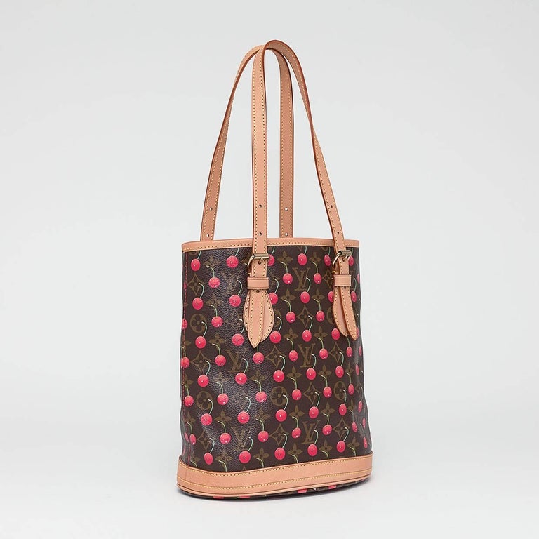 Louis Vuitton Limited Edition Monogram Cerises Bucket Bag (Cherry