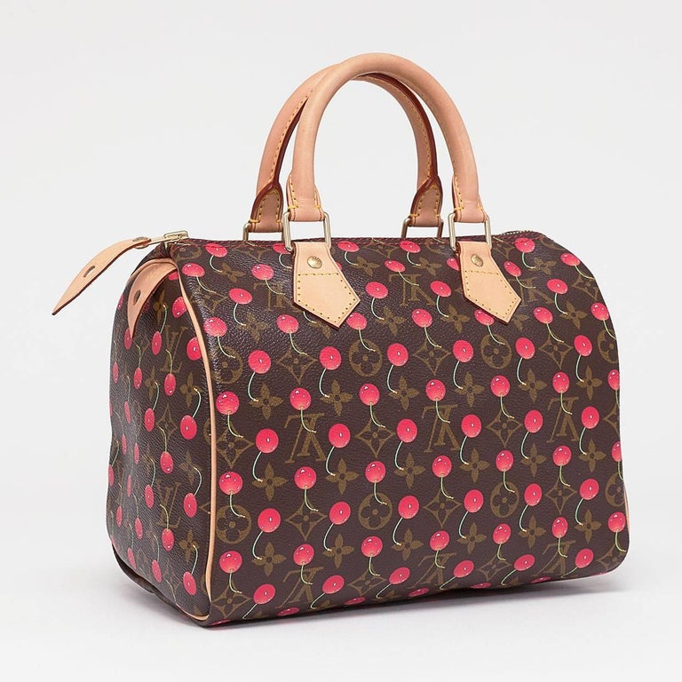 Louis Vuitton Limited Edition Monogram Cerises Speedy 25 Bag (Cherry Print) at 1stdibs