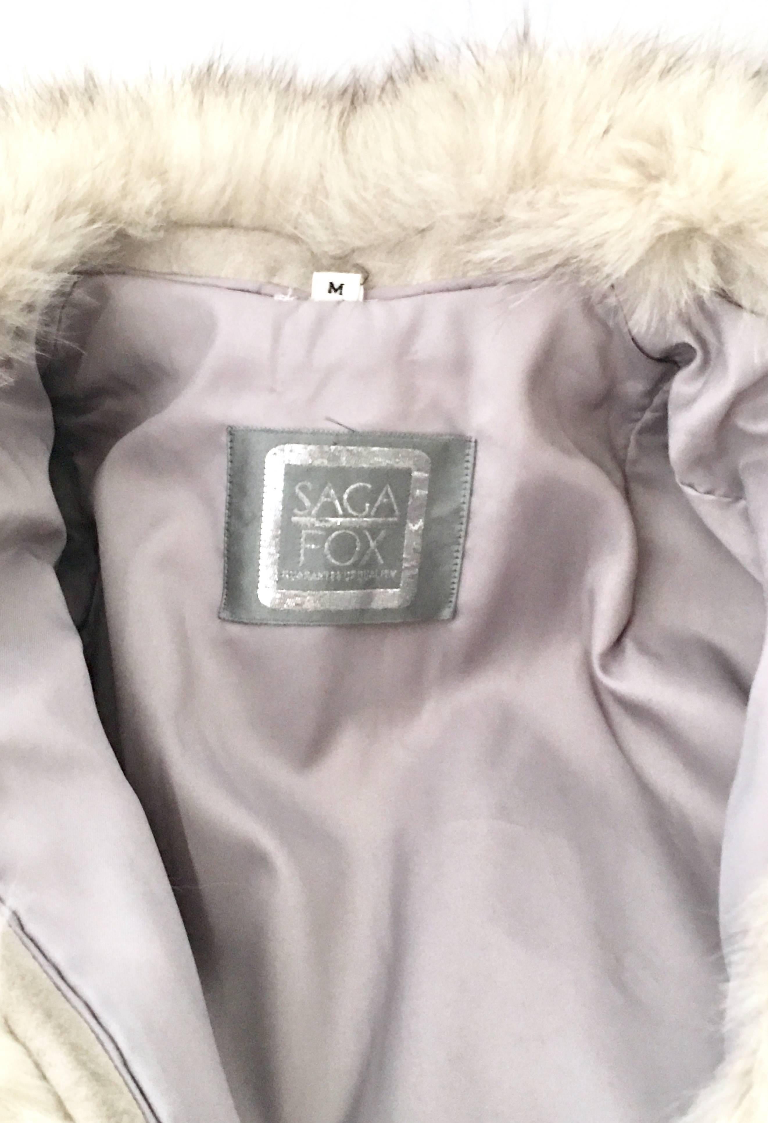 Vintage Winter White Silver Fox Jacket 5