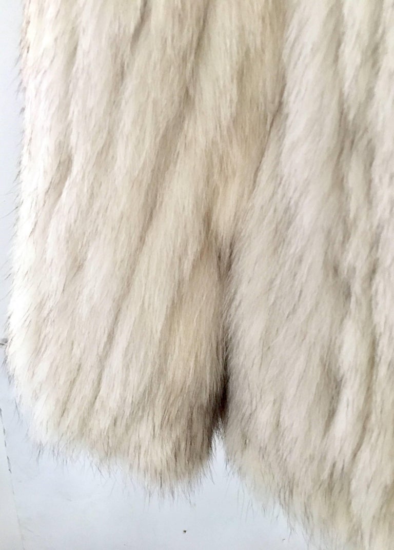 Vintage Winter White Silver Fox Jacket at 1stDibs