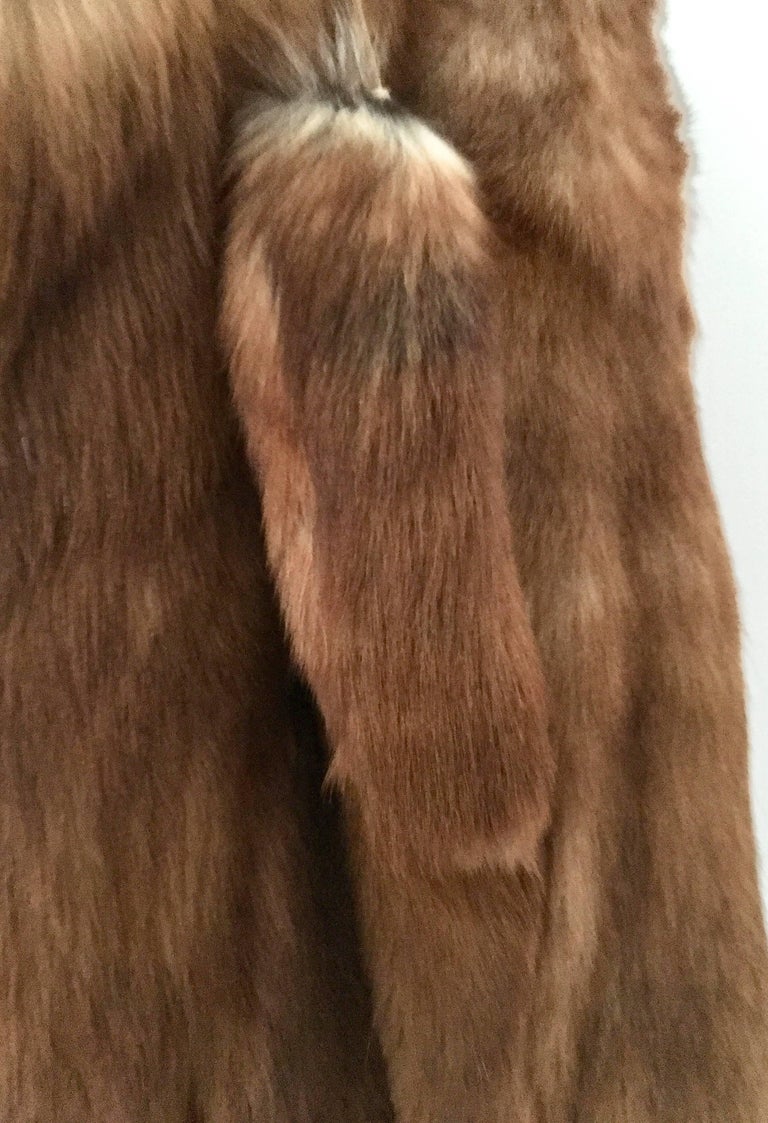 20th Century Eich Pelz German Red Fox Fur Coat For Sale at 1stdibs