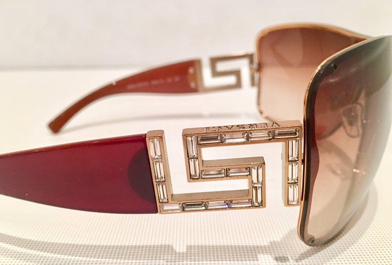 versace greek key sunglasses