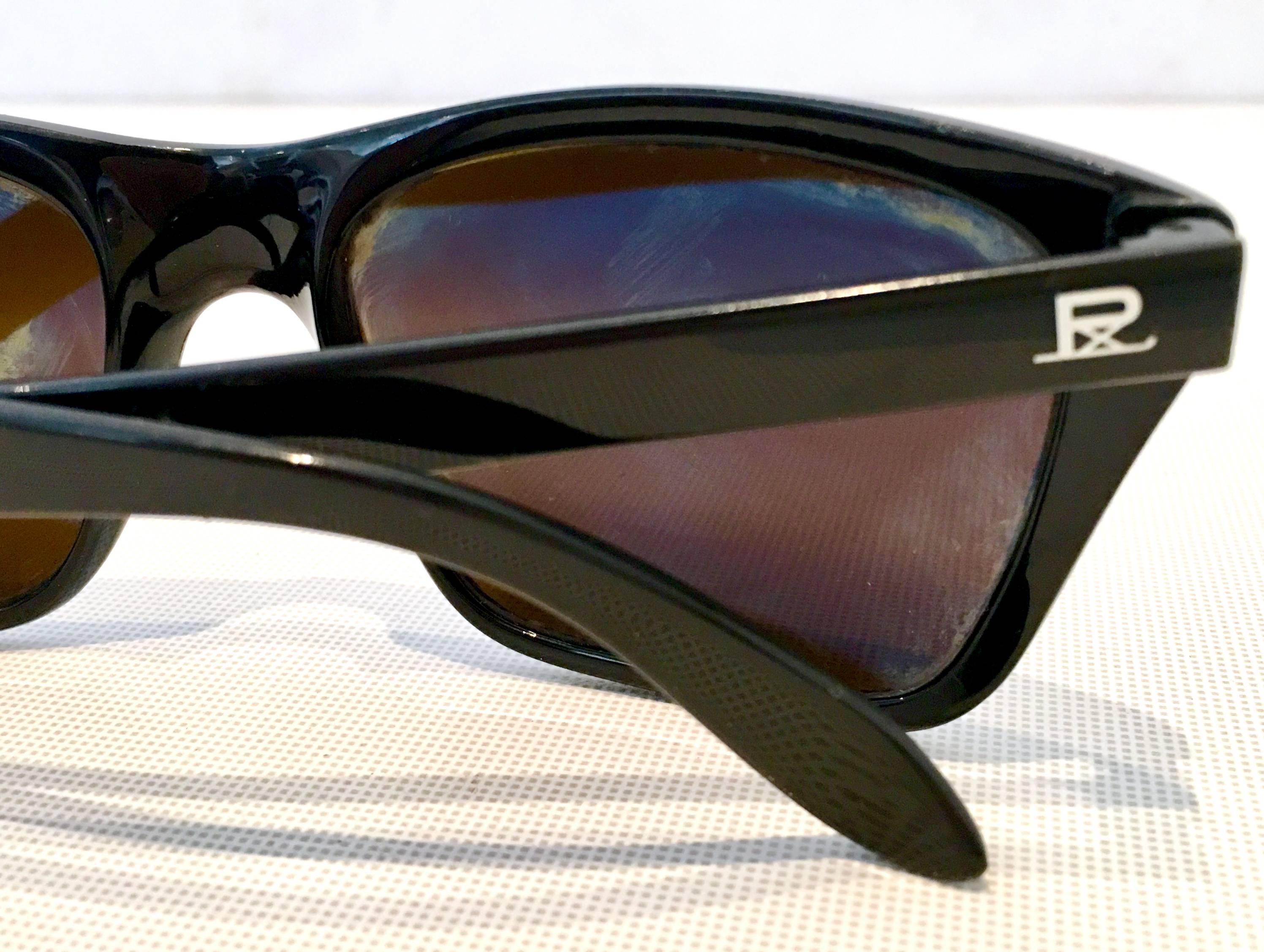 80'S Vuarnet France Black & Brown Mineral Poloarized Sunglasses  1