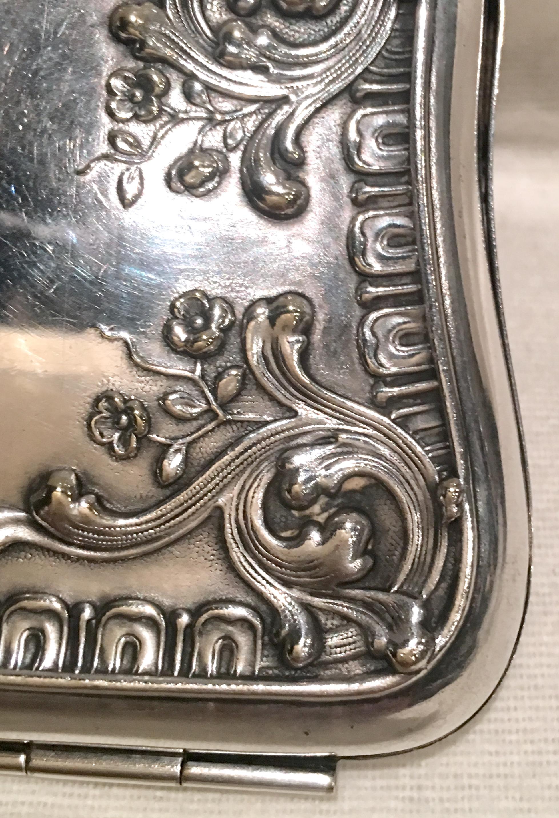 Antique German Art Nouveau Sterling Silver 